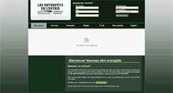 Desktop Screenshot of lesentrepotsdelestrie.com